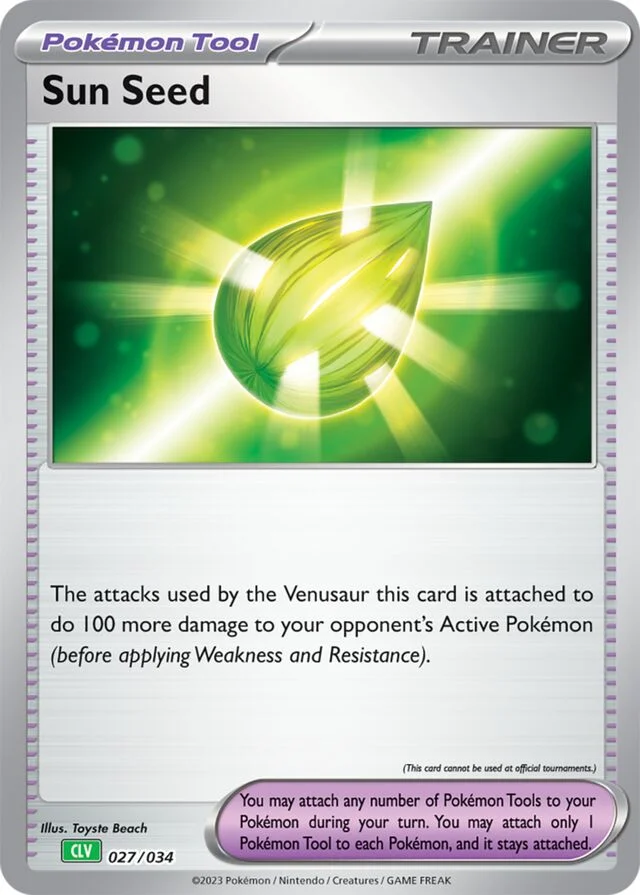 Sun Seed 27/34 from Pokémon TCG Classic (Venusaur)