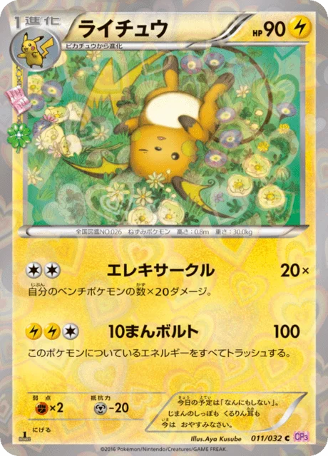 Raichu 11/32 from PokéKyun Collection