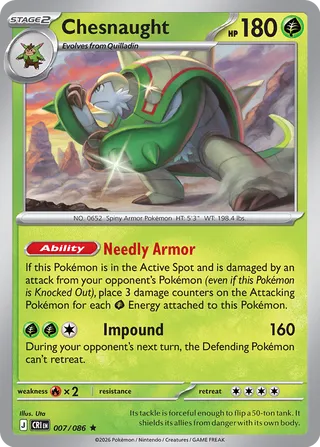 Chesnaught 7/122 from Chaos Rising