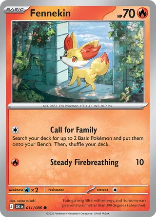 Fennekin 11/122 from Chaos Rising