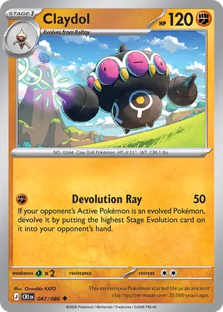 Claydol 47/122 from Chaos Rising