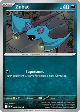 Zubat 49/122 from Chaos Rising