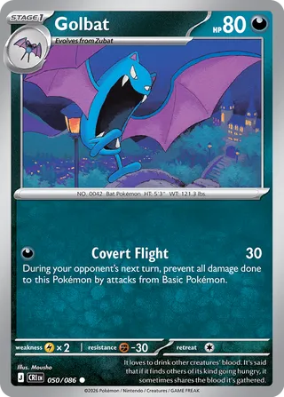 Golbat 50/122 from Chaos Rising