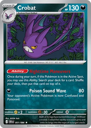 Crobat 51/122 from Chaos Rising