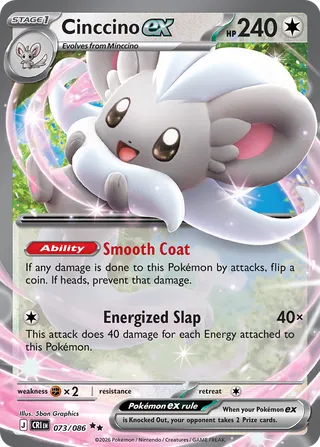 Cinccino ex 73/122 from Chaos Rising