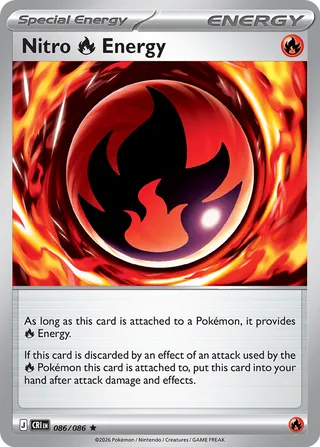 Nitro Fire Energy 86/122 from Chaos Rising