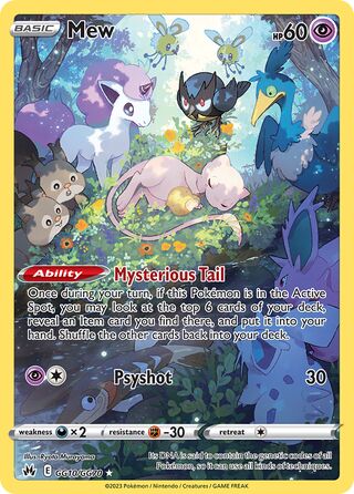 Mew 10/70 from Crown Zenith (Galarian Gallery)