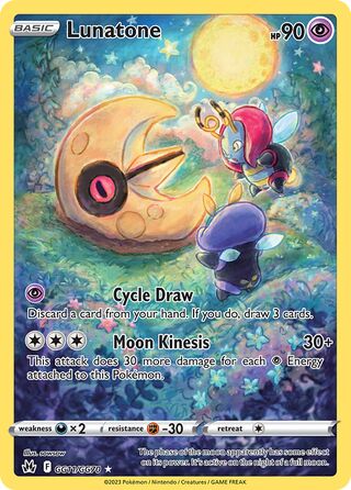 Lunatone 11/70 from Crown Zenith (Galarian Gallery)