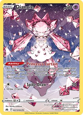 Diancie 13/70 from Crown Zenith (Galarian Gallery)