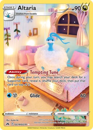Altaria 19/70 from Crown Zenith (Galarian Gallery)