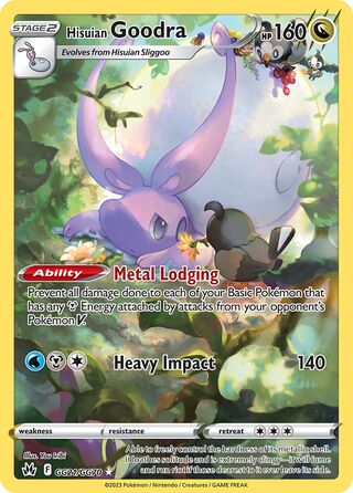 Hisuian Goodra 21/70 from Crown Zenith (Galarian Gallery)