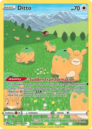 Ditto 22/70 from Crown Zenith (Galarian Gallery)