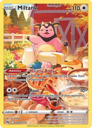Miltank 24/70 from Crown Zenith (Galarian Gallery)