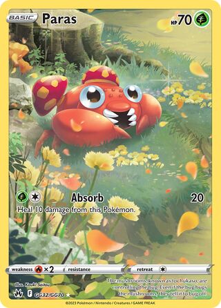 Paras 32/70 from Crown Zenith (Galarian Gallery)