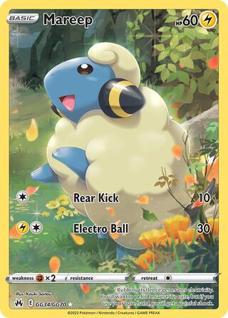 Mareep 34/70 from Crown Zenith (Galarian Gallery)