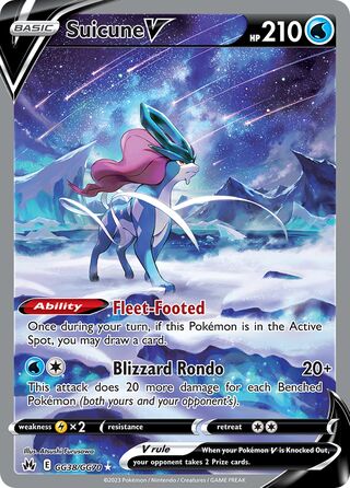 Suicune V 38/70 from Crown Zenith (Galarian Gallery)