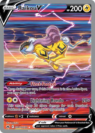 Raikou V 41/70 from Crown Zenith (Galarian Gallery)