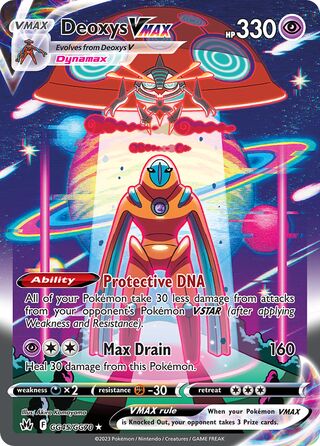 Deoxys VMAX 45/70 from Crown Zenith (Galarian Gallery)