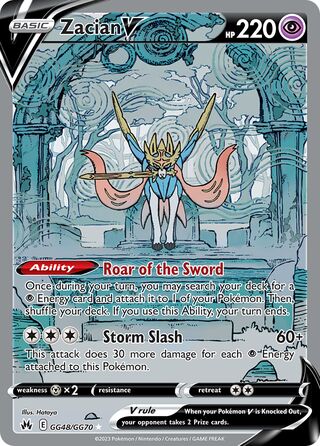 Zacian V 48/70 from Crown Zenith (Galarian Gallery)