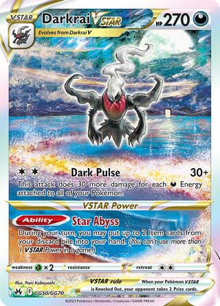 Darkrai VSTAR 50/70 from Crown Zenith (Galarian Gallery)