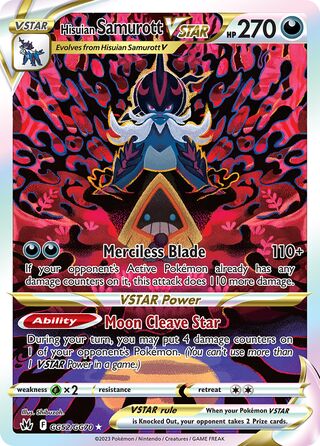 Hisuian Samurott VSTAR 52/70 from Crown Zenith (Galarian Gallery)