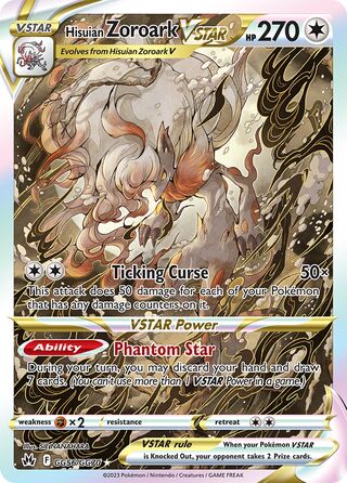 Hisuian Zoroark VSTAR 56/70 from Crown Zenith (Galarian Gallery)