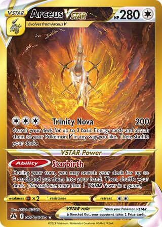 Arceus VSTAR 70/70 from Crown Zenith (Galarian Gallery)
