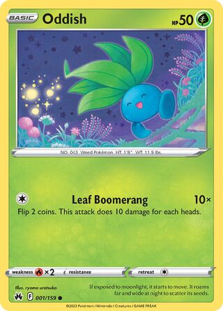Oddish 1/160 from Crown Zenith