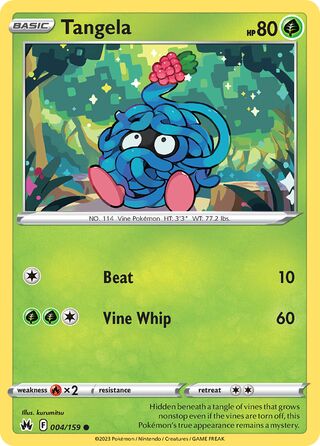 Tangela 4/160 from Crown Zenith