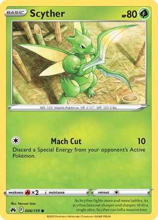 Scyther 6/160 from Crown Zenith