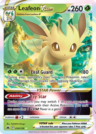 Leafeon VSTAR 14/160 from Crown Zenith