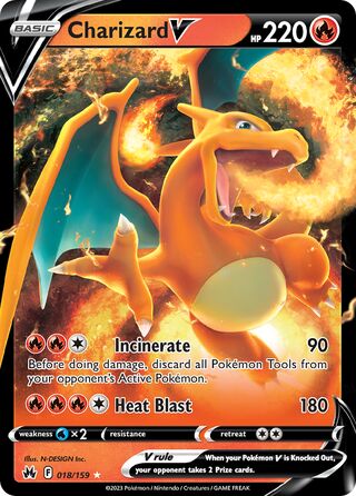 Charizard V 18/160 from Crown Zenith