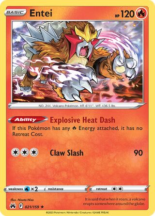 Entei 21/160 from Crown Zenith