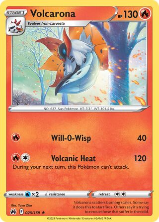 Volcarona 25/160 from Crown Zenith