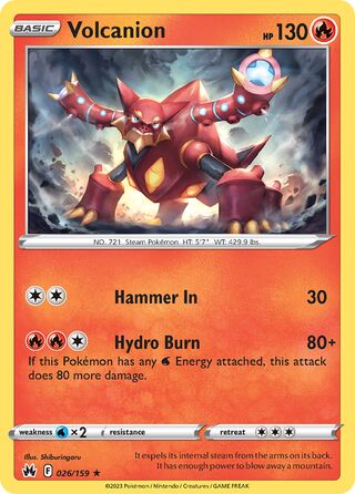 Volcanion 26/160 from Crown Zenith
