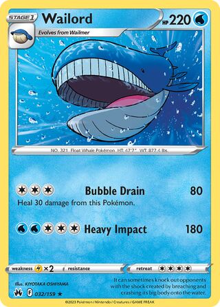 Wailord 32/160 from Crown Zenith