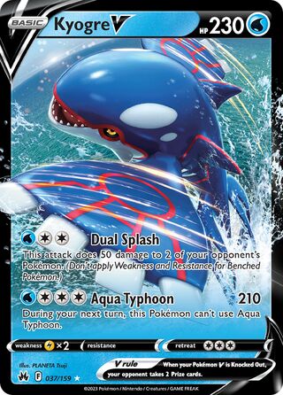 Kyogre V 37/160 from Crown Zenith