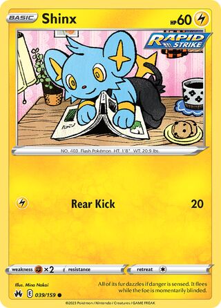 Shinx 39/160 from Crown Zenith