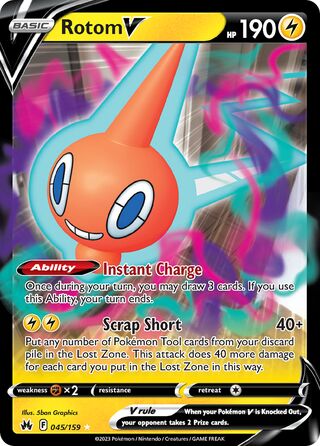 Rotom V 45/160 from Crown Zenith