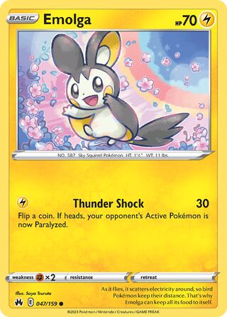 Emolga 47/160 from Crown Zenith