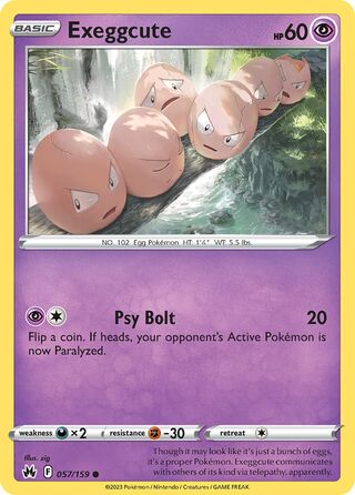 Exeggcute 57/160 from Crown Zenith