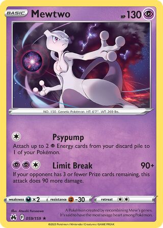 Mewtwo 59/160 from Crown Zenith