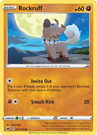 Rockruff 73/160 from Crown Zenith