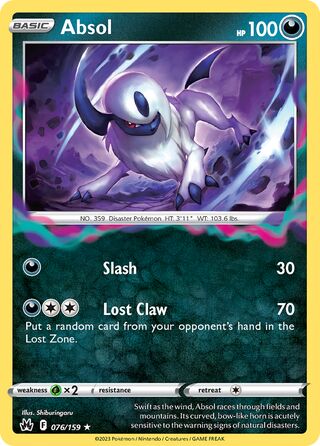 Absol 76/160 from Crown Zenith