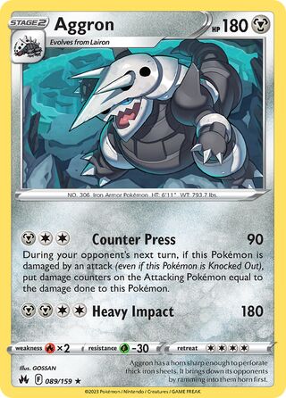 Aggron 89/160 from Crown Zenith