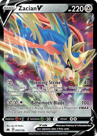 Zacian V 95/160 from Crown Zenith