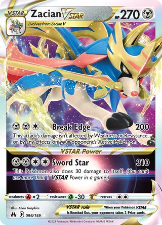 Zacian VSTAR 96/160 from Crown Zenith