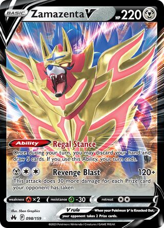 Zamazenta V 98/160 from Crown Zenith