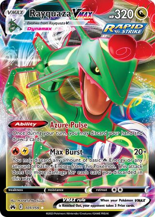 Rayquaza VMAX 101/160 from Crown Zenith