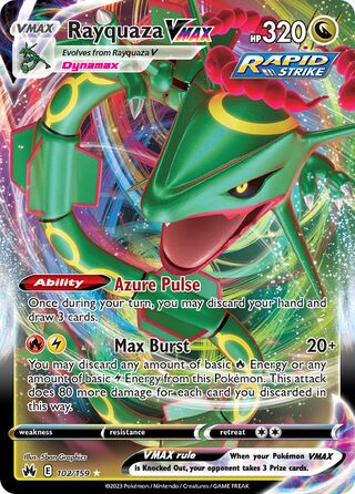 Rayquaza VMAX 102/160 from Crown Zenith